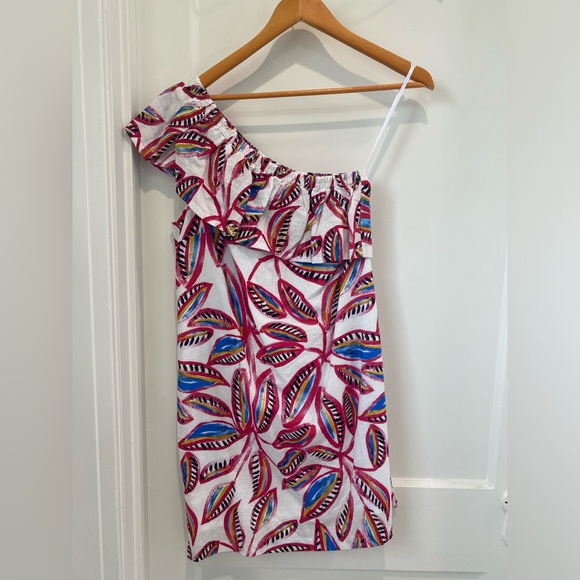 J Crew Floral One Shoulder Sleeveless Dress - Picture 2 of 7